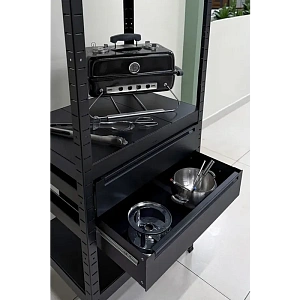 Стеллаж с двумя выдвижными ящиками