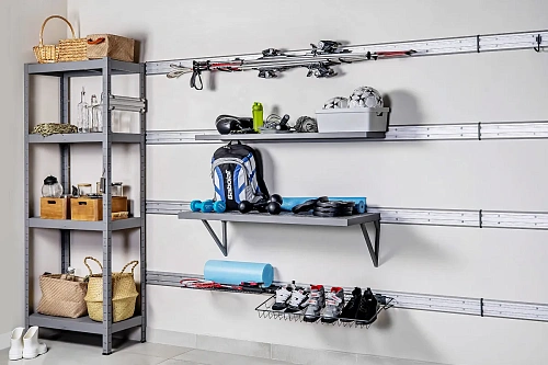 рейлинги, крюки и полки